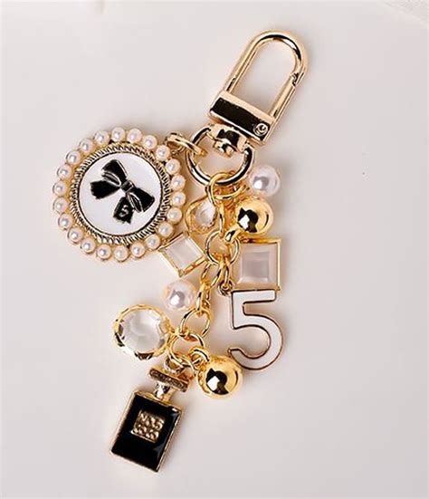 fake chanel keyring|chanel fluffy keychain.